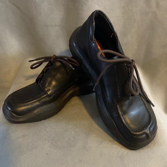 Prada Women’s Platform Oxford Brown 5.5 US | 35.5 - Picture 4 of 12